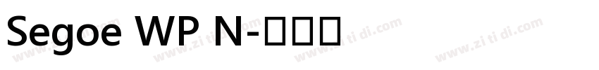 Segoe WP N字体转换